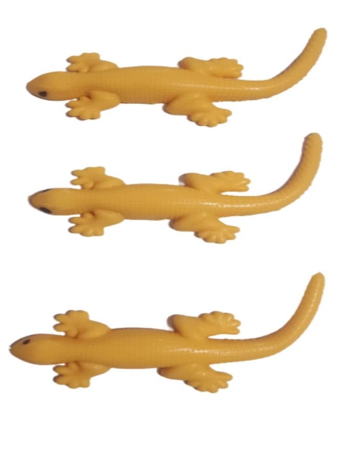 FULLFILLS Real Looking Rubber Lizard Toy Multicolour (Pack of 3 Piece) - Image 3